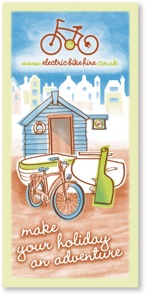 Elecric Bike Hire leaflet cover