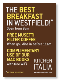 Kitchen Italia breakfast poster design