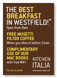 Kitchen Italia breakfast poster design