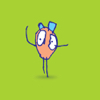 Cute kid illustrated icon — one