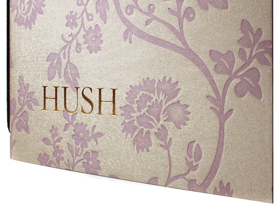 hush new bar menu close up