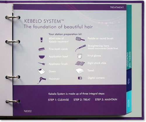Kebelo training manual pages design