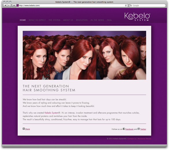 kebelo web site home page design