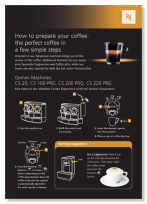 Nespresso machine guide