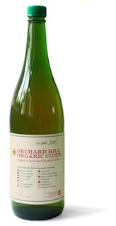 Orchard Hill Organic Cider bottle