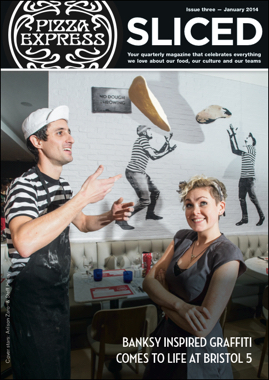 Pizza Express Sliced magazine cover issue 3