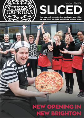 Pizza Express Sliced magazine cover issue 4