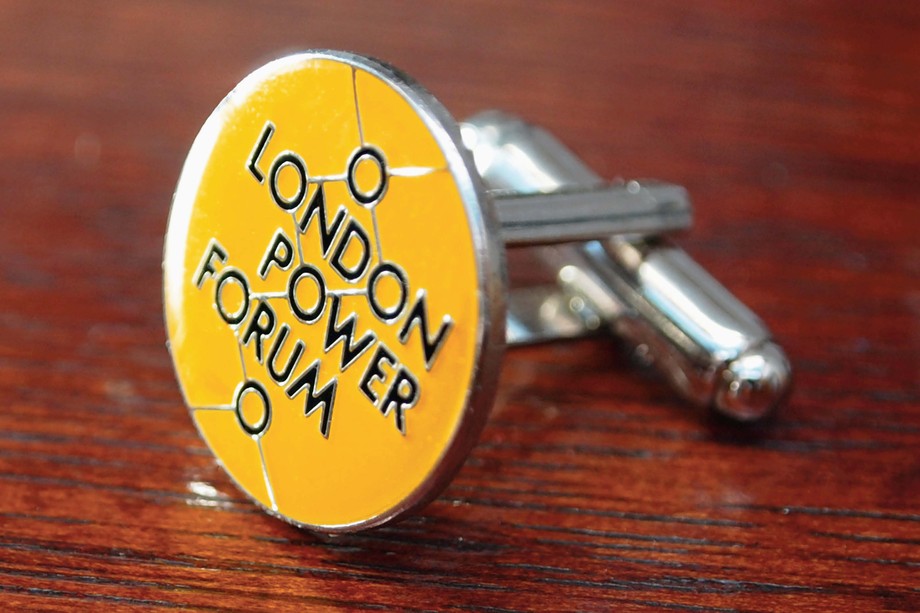 London Power Forum cufflink   London Power Forum cufflink