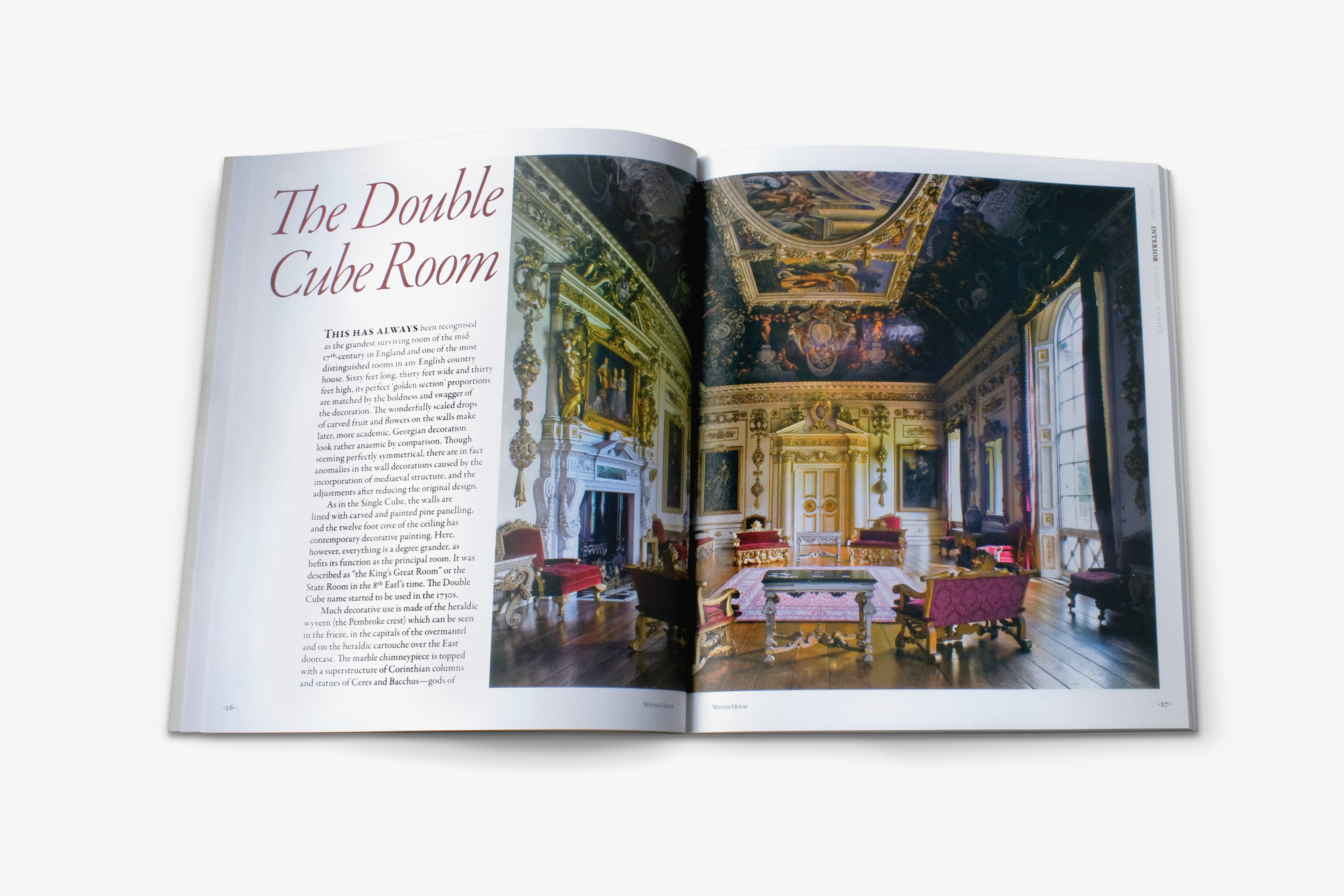 Wilton House brochure — example spread   Wilton House brochure — example spread
