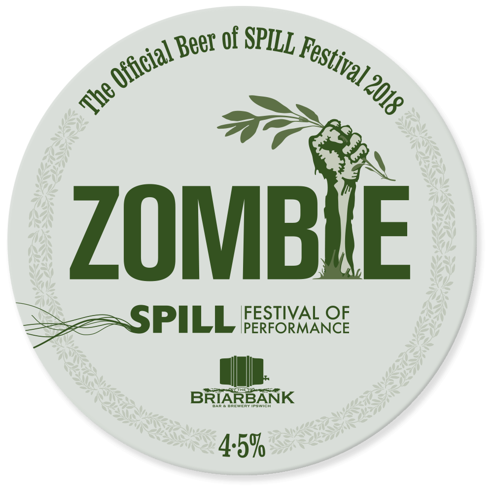 Zombie Beer Keg badge
