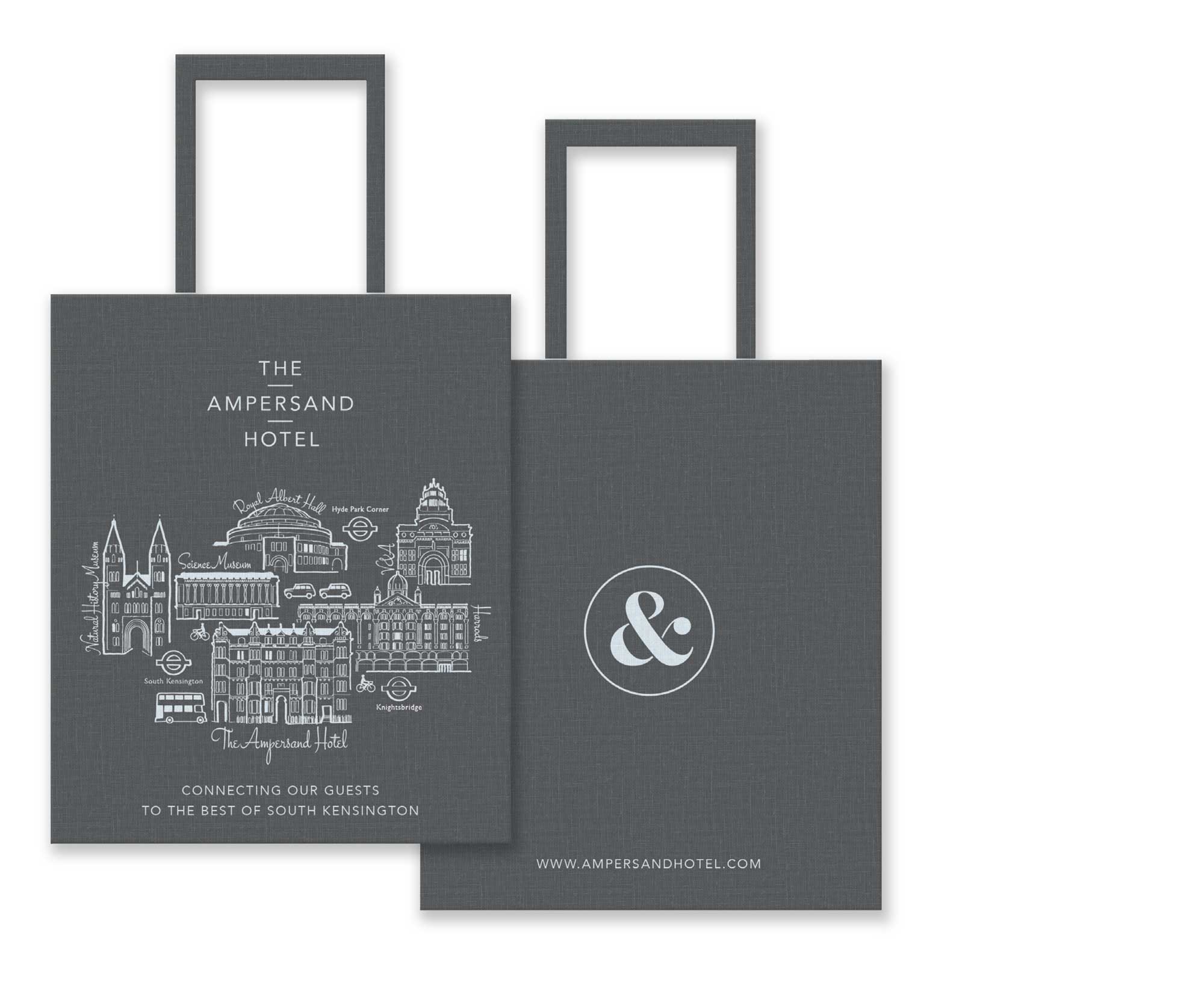 Ampersand Hotel Tote Bag design