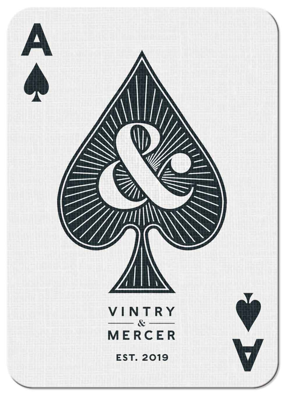 Vintry & Mercer playing card — Ace of Spades