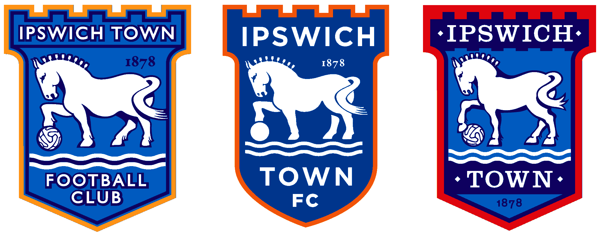 Come Hither Design, Ipswich Town logos. Work in progress